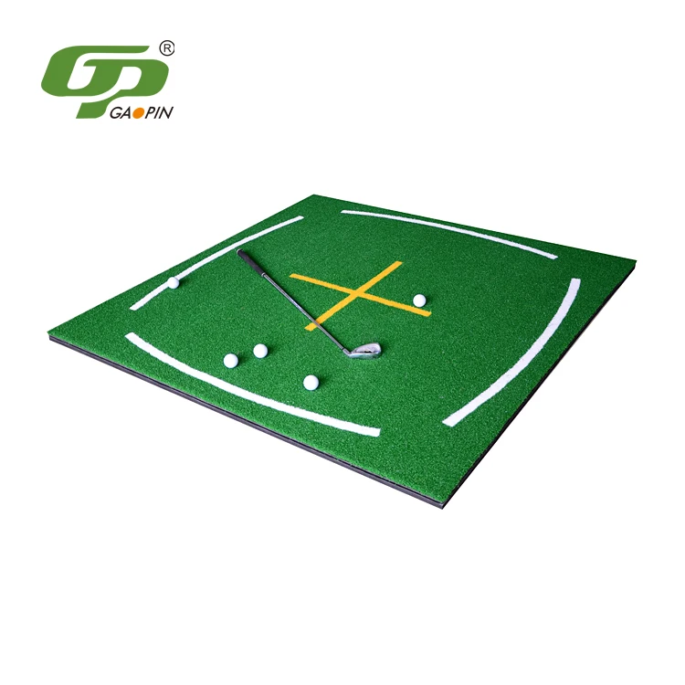 Outdoor&Indoor Golf Hitting Mat Carpet Turf Golf Practice Mat Premium Nylon Grass Range Golf Mat