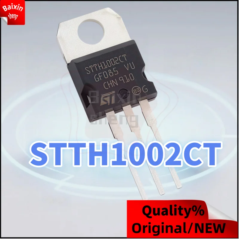 

10PCS Brand new quality STTH1002CT STTH1002 1002CT 10A/200V fast recovery rectifier diode TO-220