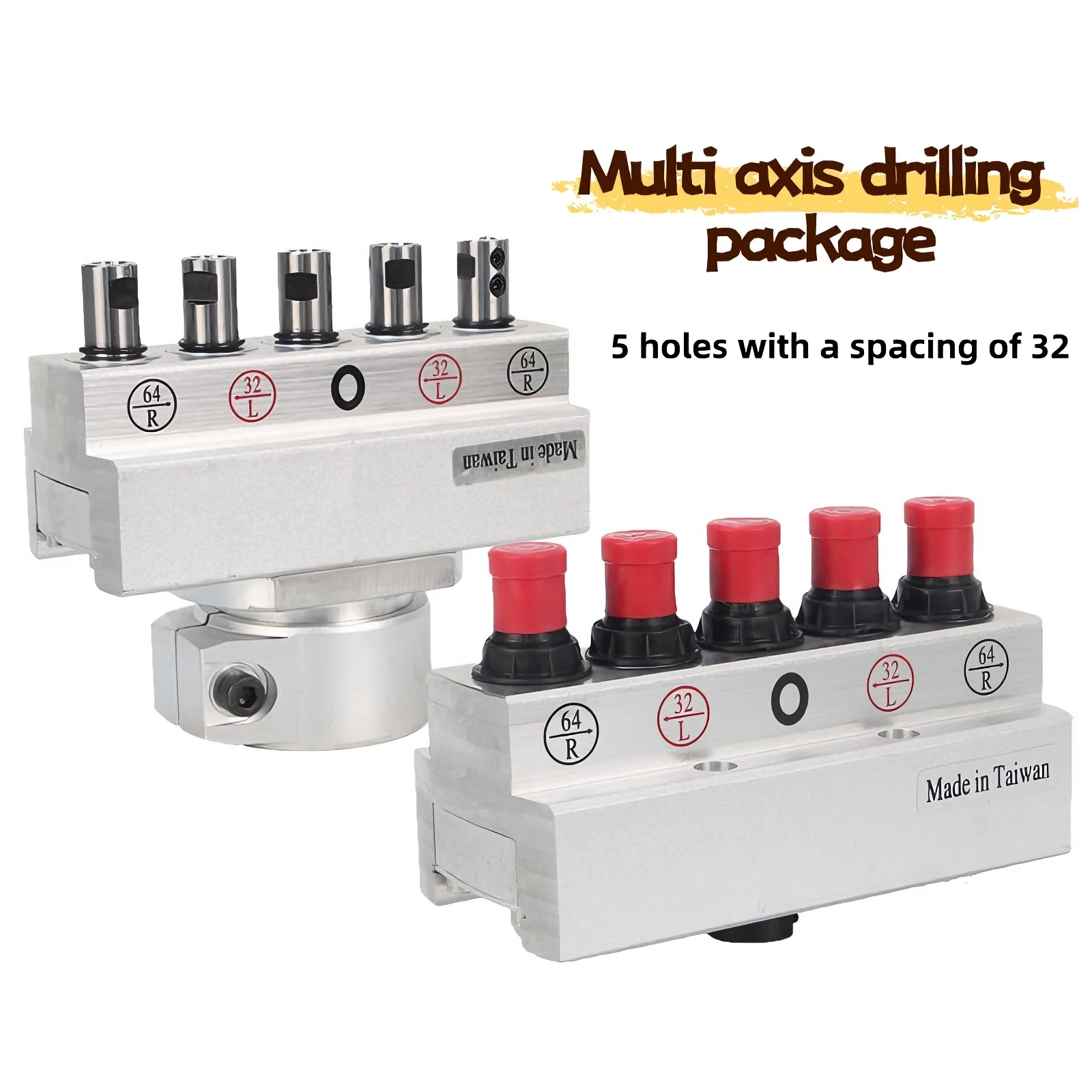 

Woodworking Multi-Axis Drill Bag Connection Head 5-Hole 32 Spacing Woodworking Machinery for Precision Drilling And Connection