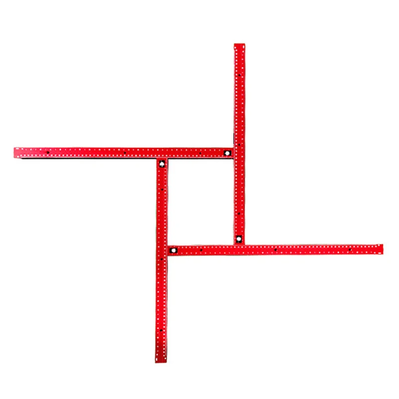 النجارة راوتر الرقص توجيه أدلة قابل للتعديل مربع راوتر قالب التشذيب آلة طحن الأخدود النقش دليل السكك الحديدية #1