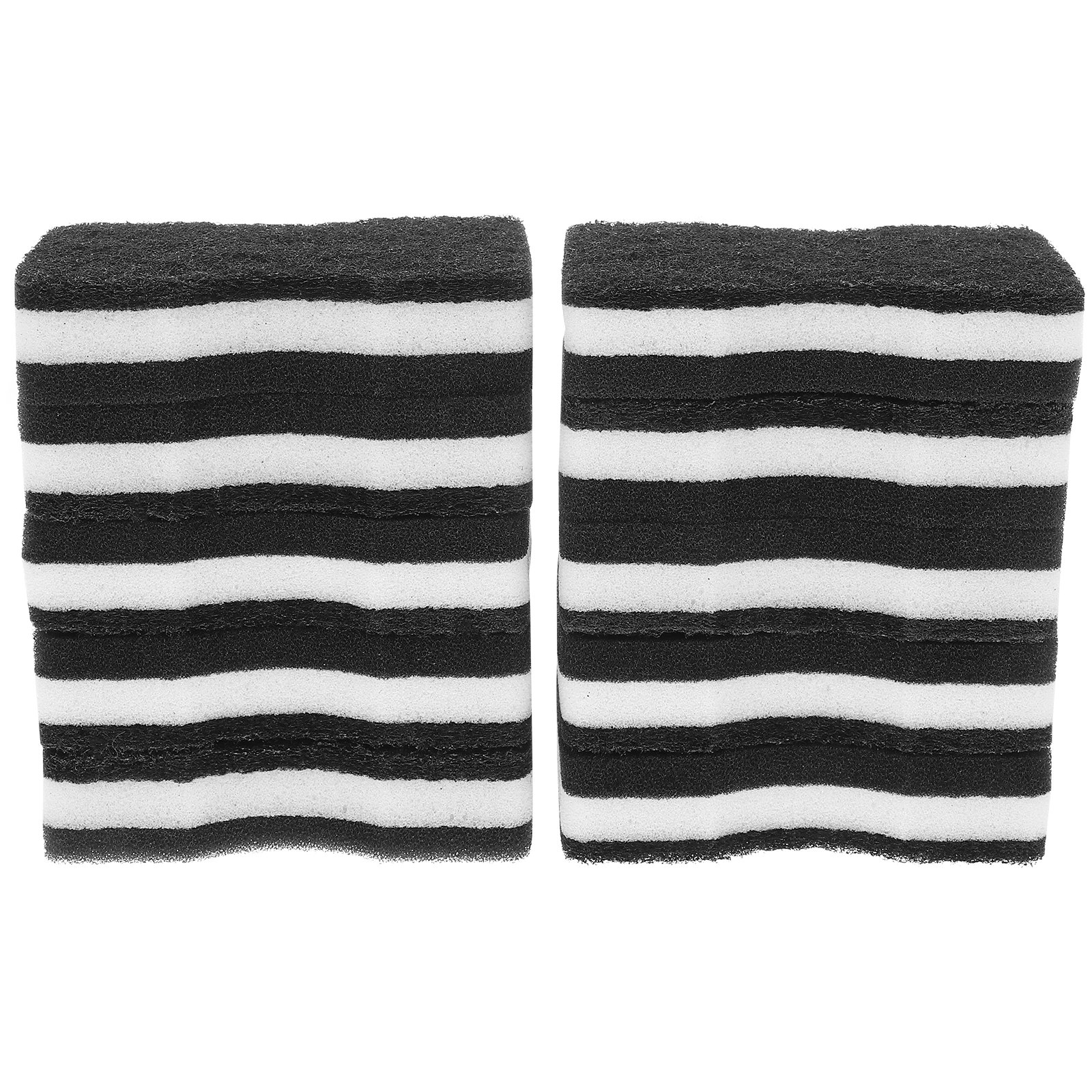 

10Pcs Kitchen Cleaning Sponge Double Side Slim Waist Durable Dishwashing Pad Scrubber Perfect for Sink Stove Faucet Bathroom Use