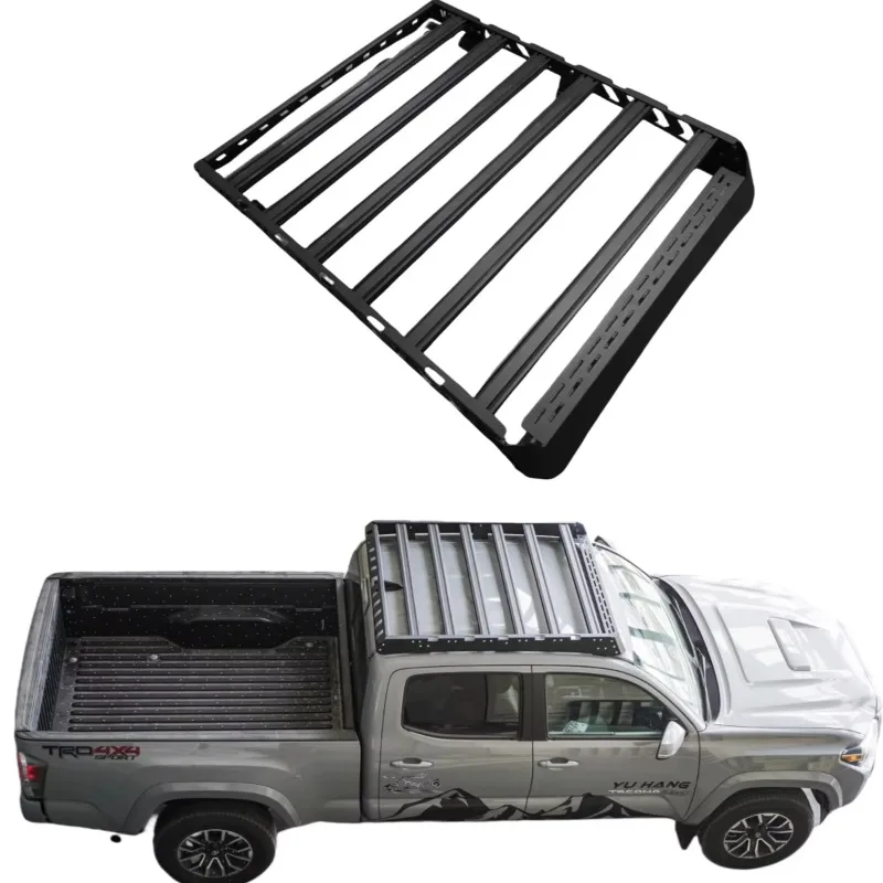 

CAR ROOF RACK Aluminum Alloy Roof Platform Roof Basket Flat Platform for Tacoma 2005+