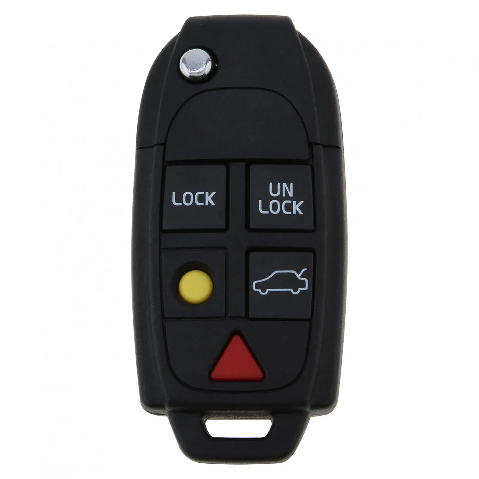 Car Key Fob Case Shell, Substituição Flip, Dobrável Tampa Remota, Acessórios Chave do Carro, Fit para VOLVO S60, S80, V70, XC90, 5 Botões