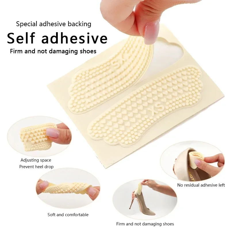 1Pair Silicone Gel Heel Protector Women Insoles for Feet Heels Sticker Non-slip Shoe Pads Pain Relief Foot Care Shoe Insert