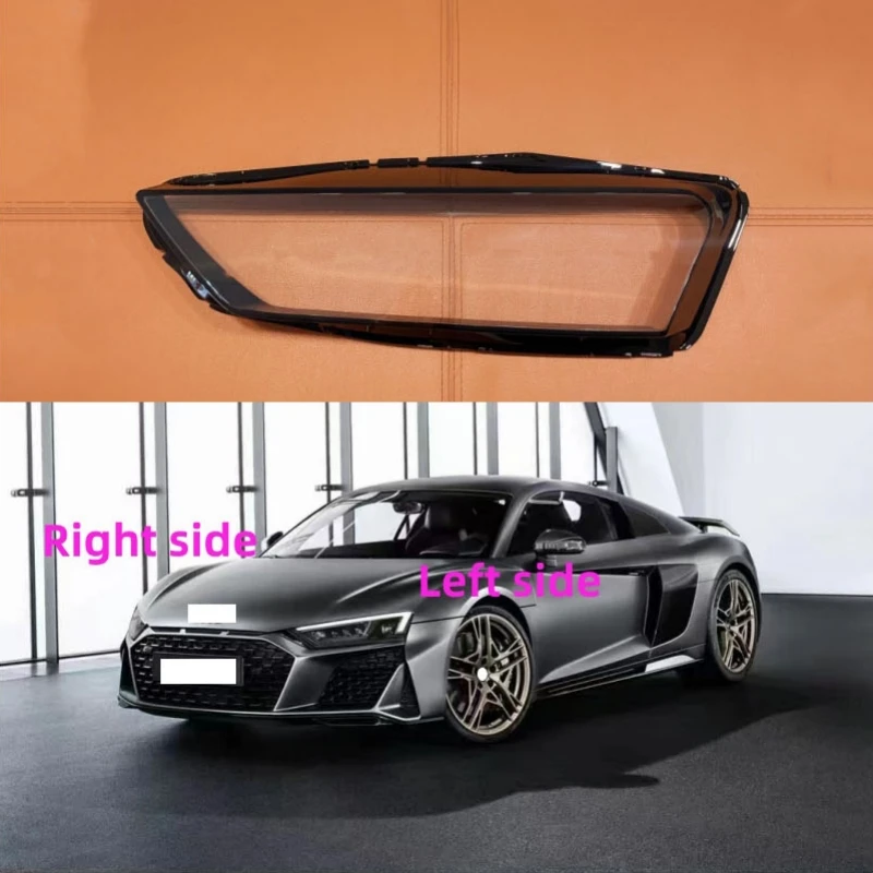 For AUDI R8 2016 2017 2018 2019 2020 2021 2022 Car Headlight Shell Headlamp Lens Cover Replace Lamp Shade Headlamp Glass