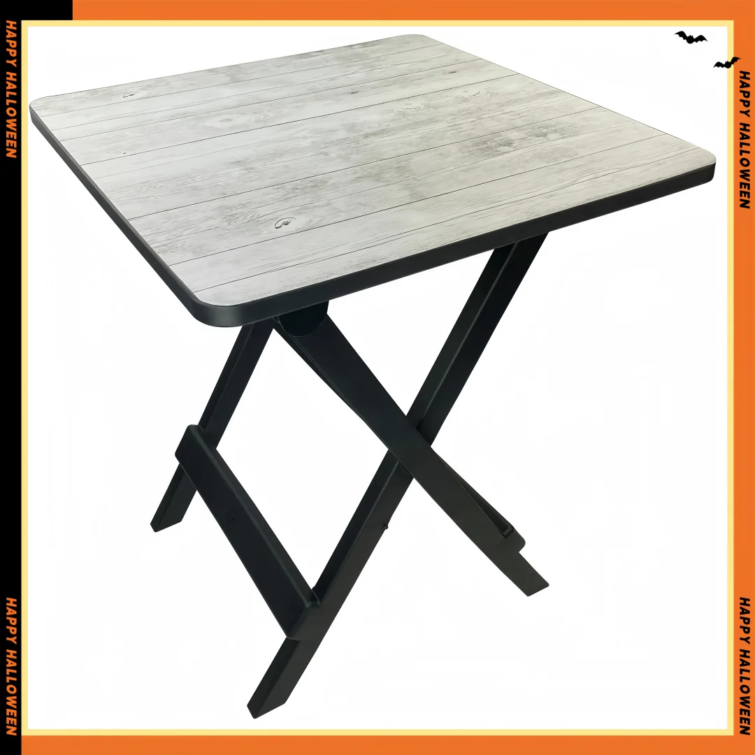 

Складной походный стол 19 дюймов, портативный стол для пикника на открытом воздухе, легкая пластиковая деревянная мебель для патио, балкона для взрослых