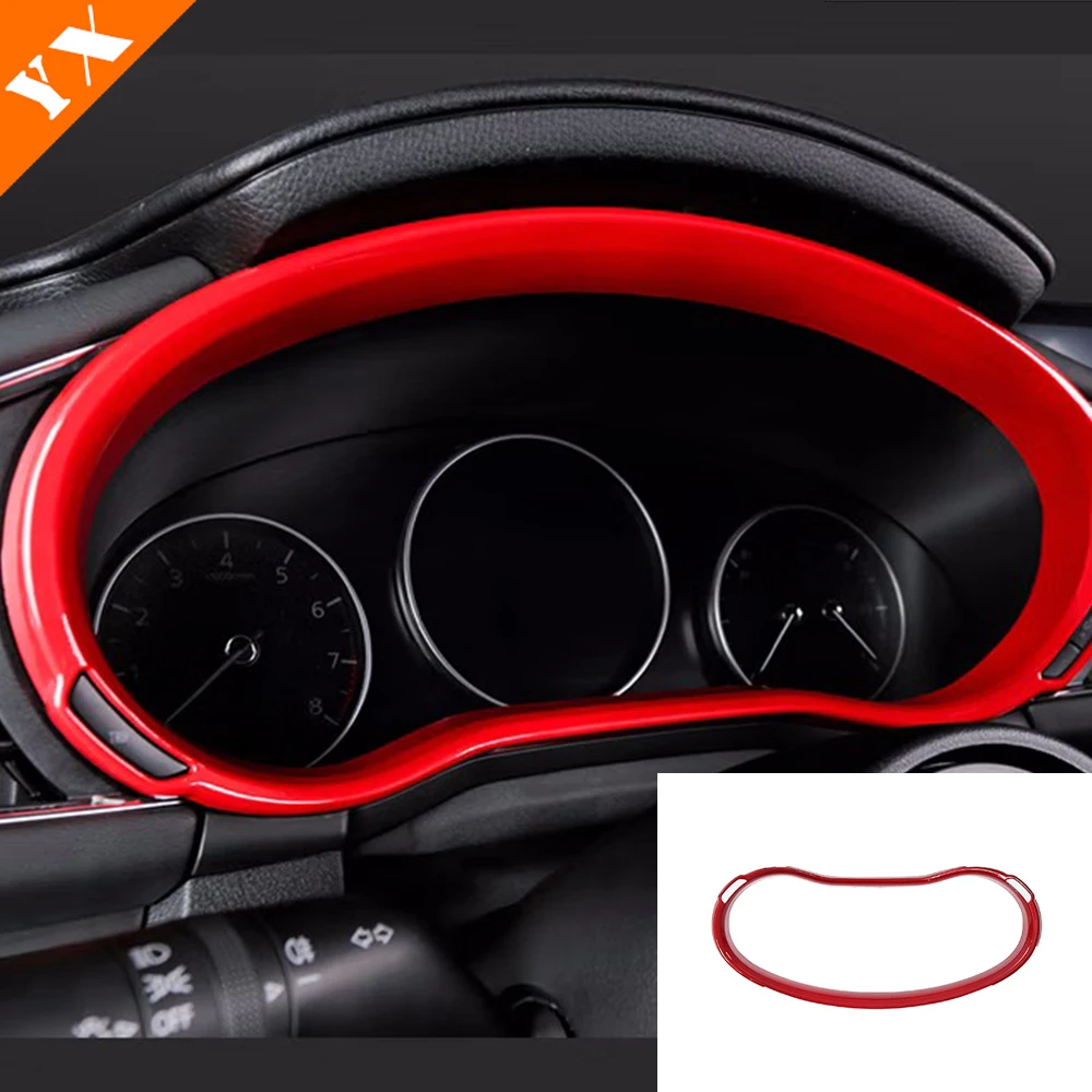 Car Full Set Red Trim Interior Moulding Window Lift Center Console Panel Inner Handle For Mazda 3 AXELA 2019-2023 Accessories