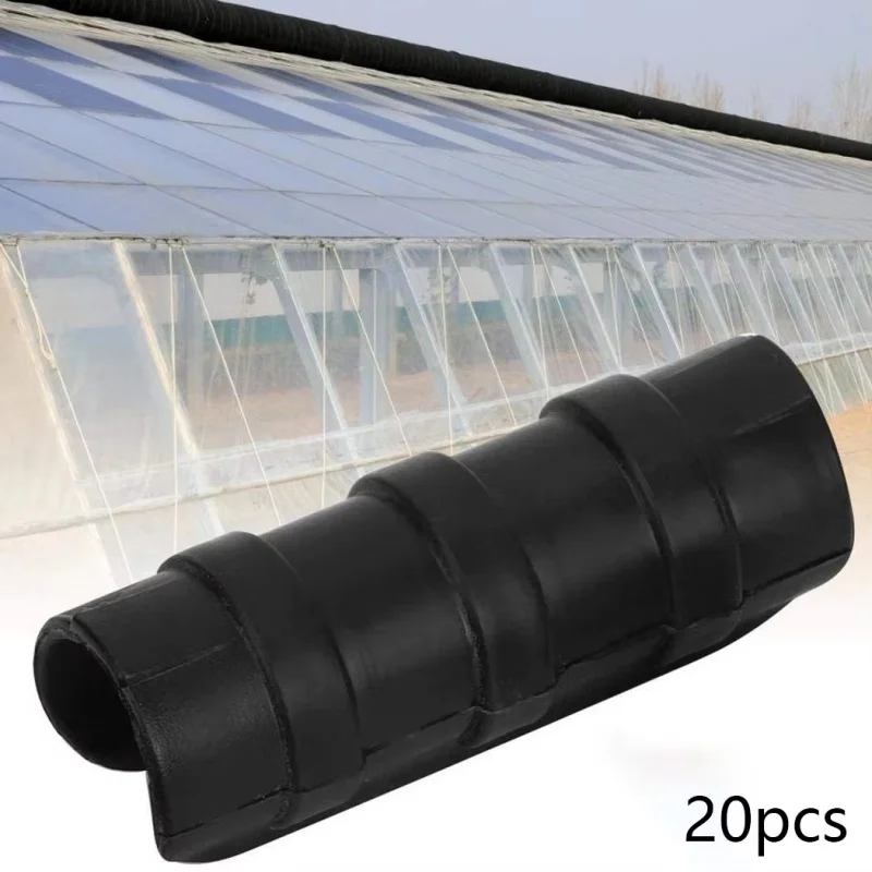 20Pcs 20/25mm Clip Plant Greenhouse Film Clips Fixed Pipe Frame Tube Clamp ABS Greenhouse Film Clip Fixing Pipe Clips