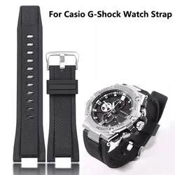 Silicone Watch Strap for Casio G-Shock GST-W120L S130L S310 B100 GST-W100G Men Rubber Wristband Bracelet GST Series 26mm*14mm