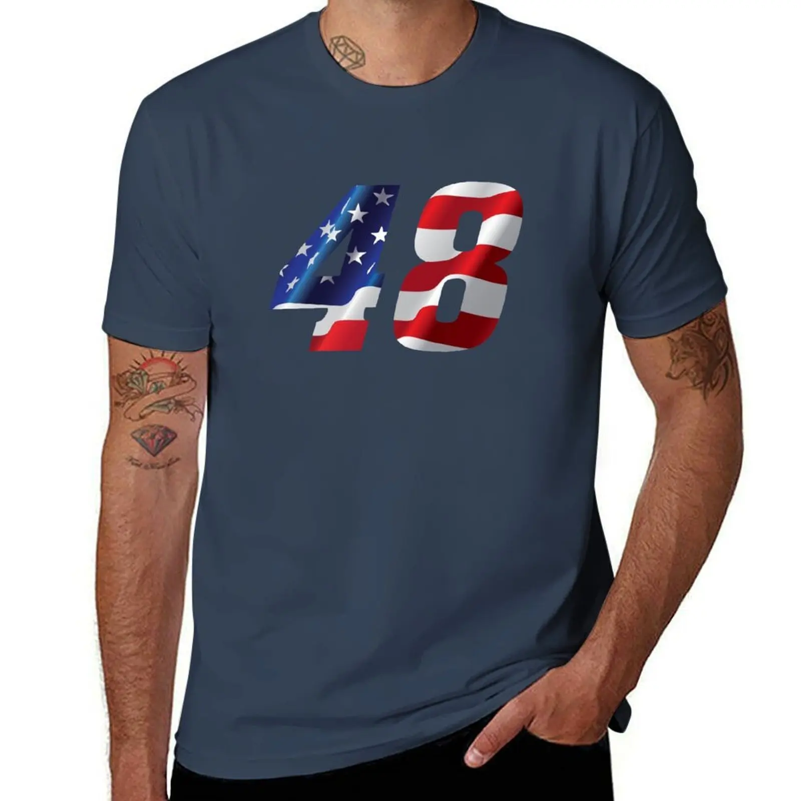 

Jimmie Johnson USA 48 T-Shirt Essential Solid Color T-Shirt