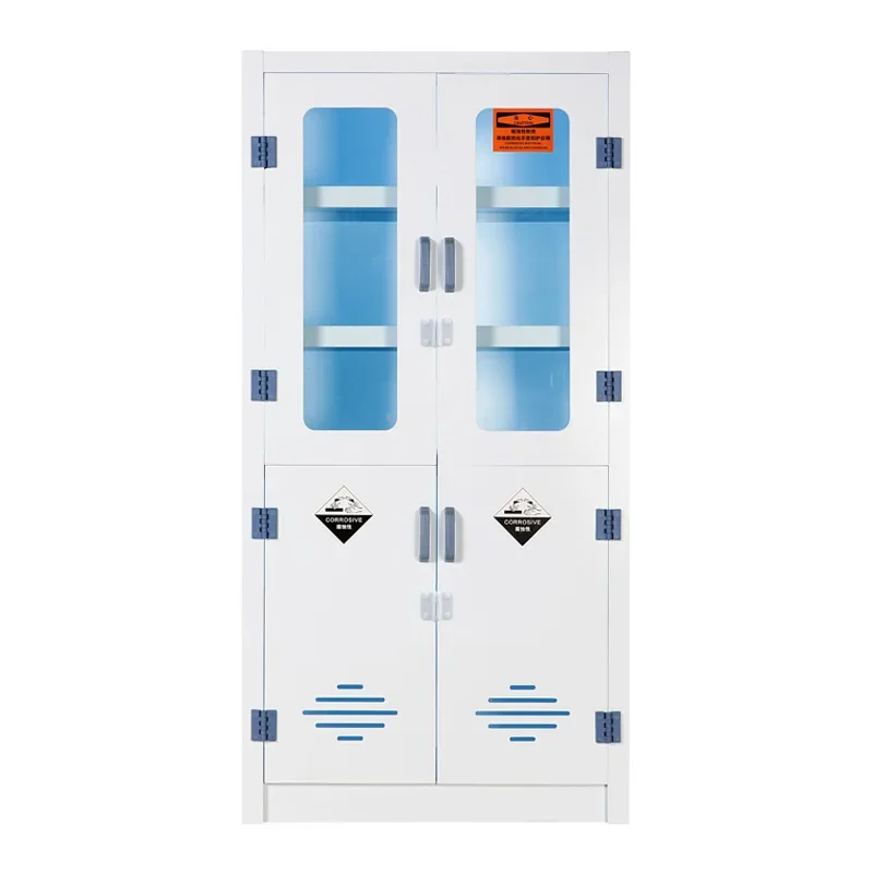 PP Acid and Alkali Cabinet, Double Lock Laboratory Drug Cabinet, Utensil Reagent Cabinet, Hazardous Chemicals Storage Wardrobe