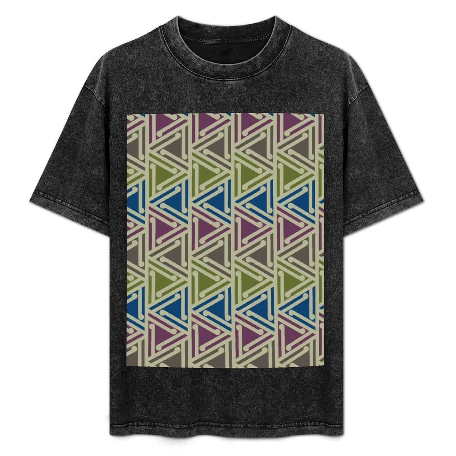 

Braided River (avocado) T-Shirt Simple Solid Color Crew Neck Tee