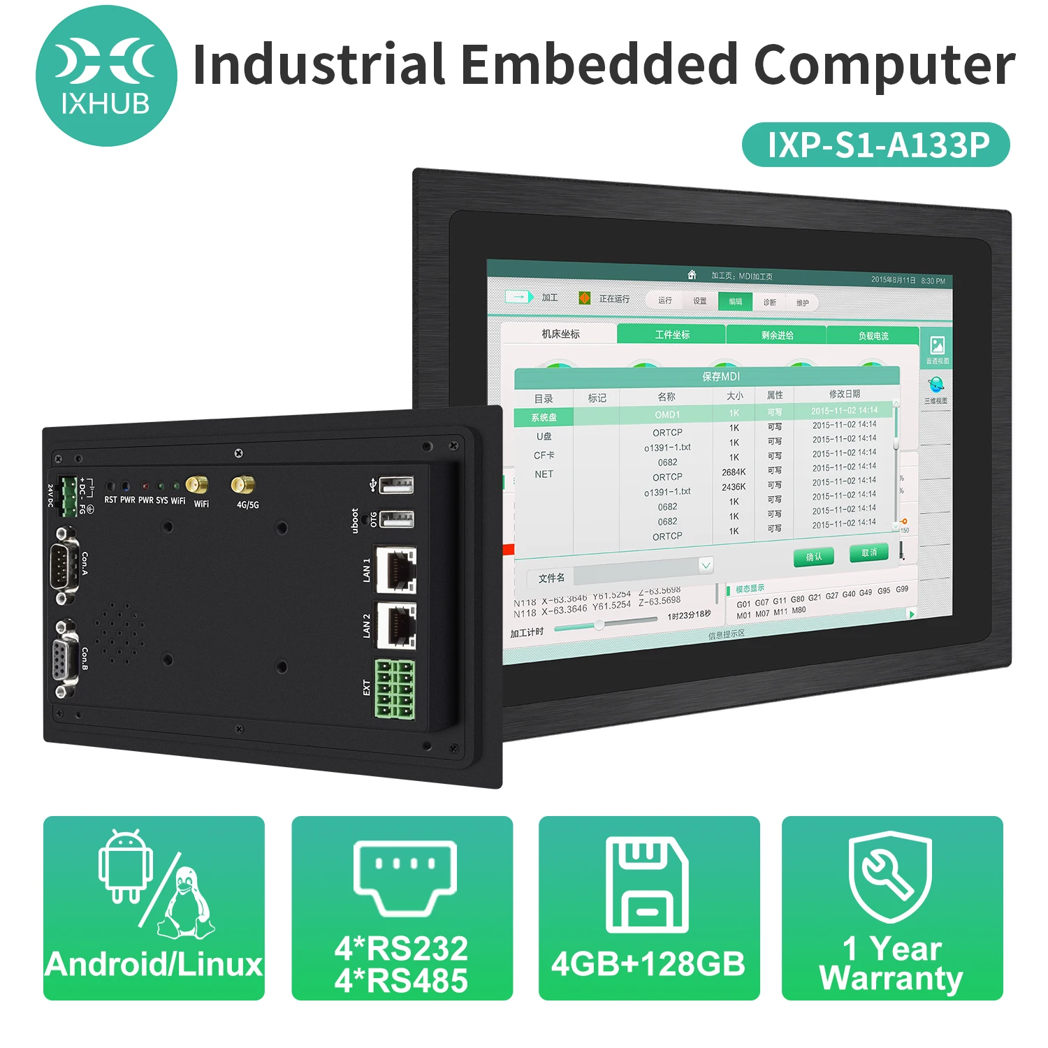 

IXHUB 7/10,1-дюймовый встроенный настенный планшет Android POE, панель управления умным домом, светодиодная подсветка, реле, RS485 для 86, настенный ящик Android
