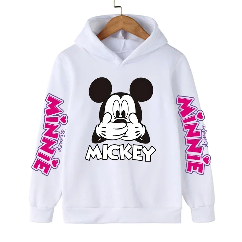 

Boys Girls Disney Mickey Pattern Casual Fashion Sweatshirt Children's Fall and Winter Outdoor Sports Warm Hooded Sweatshirt