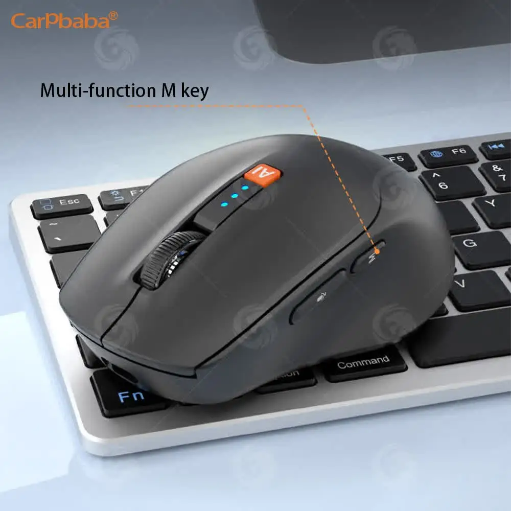 Carpbaba AI1 AI Smart Voice Mouse Artificial Intelligence Writing Translation Typing Rechargeable Bluetooth Three-Mode Wireless