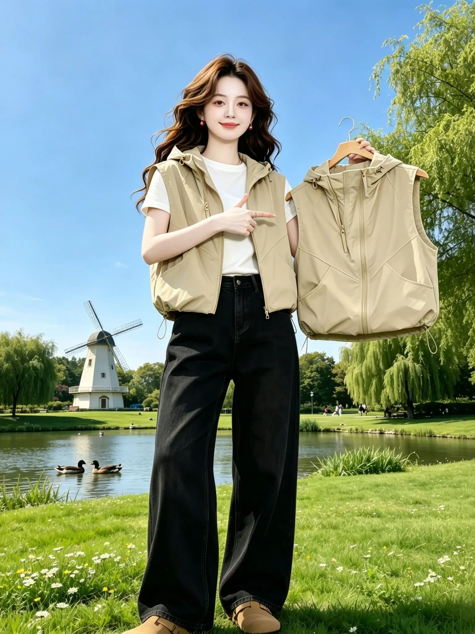 

Women's Breathable Thin Vest Pure Color Design Casual Wear Commute Fashionable Sleeveless Top Comfortable Lightweight Zipper