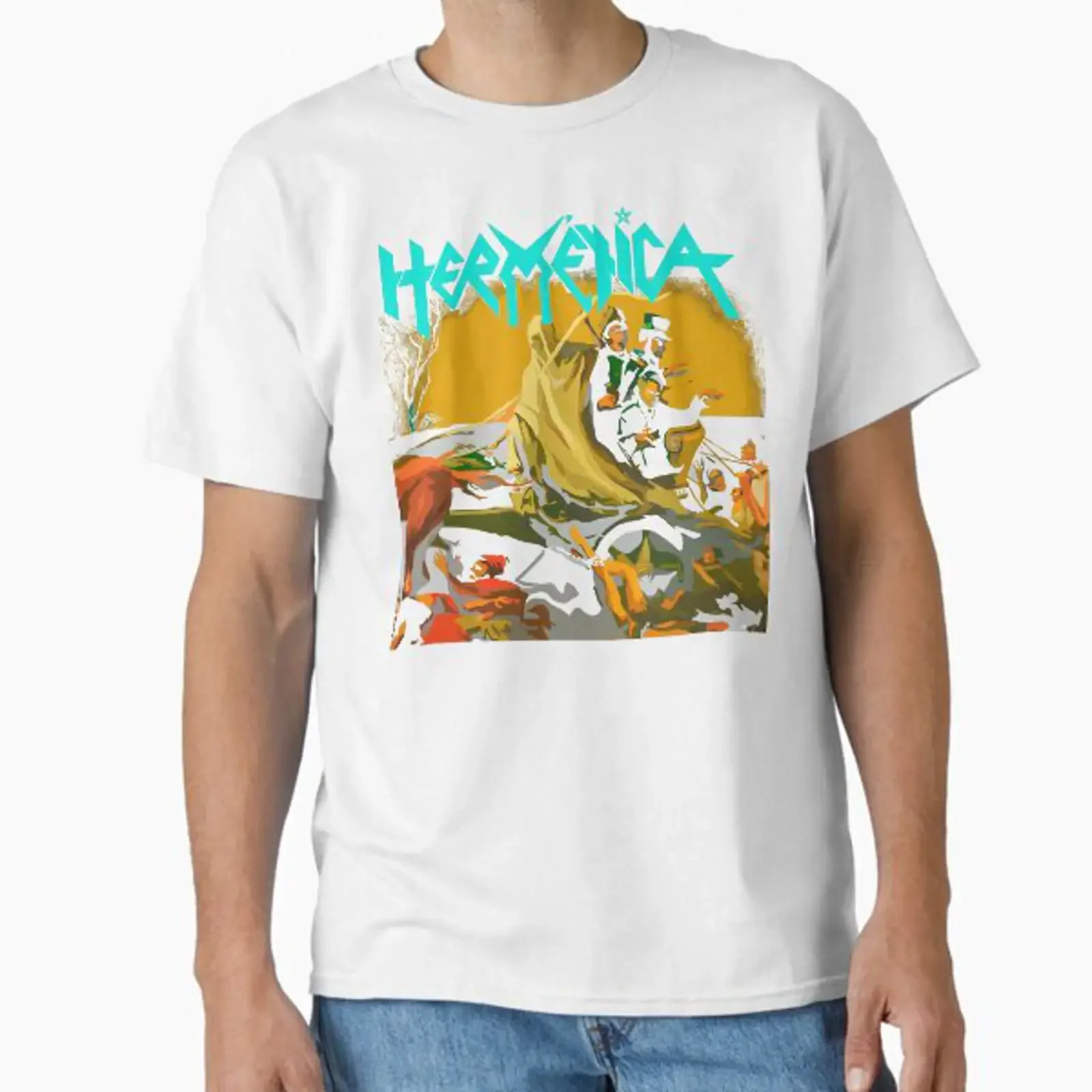 HERMETICA RICARDO IORIO METAL, разработано и продается компанией DALMETAL, винтажная одежда в стиле streetwear, слегка дышащая, универсальная, с графическим принтом.