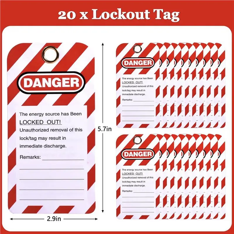 【A08I】2 Set Lockout Tagout Kit Lock Out Tag Out Kits Electrical Lockout Kit,Electrical Lockout Tagout Kit