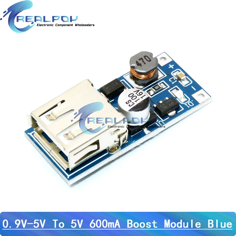 DC-DC Boost Module (0.9V ~ 5V) 600mA Boost Converter Step Up Module USB Mobile Power Boost Board 18650 5V 1A TP4056 Micro USB