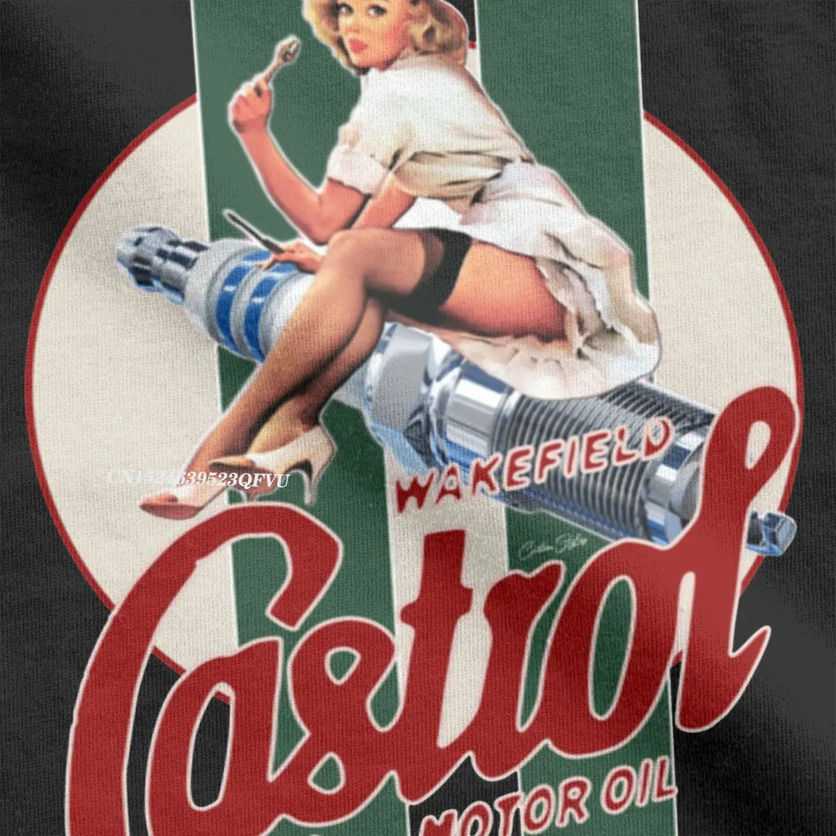 Castrol-Camiseta Vintage con estampado de rayas para hombre, de alta calidad Camisa de algodón, estilo Harajuku, ideal para cumpleaños