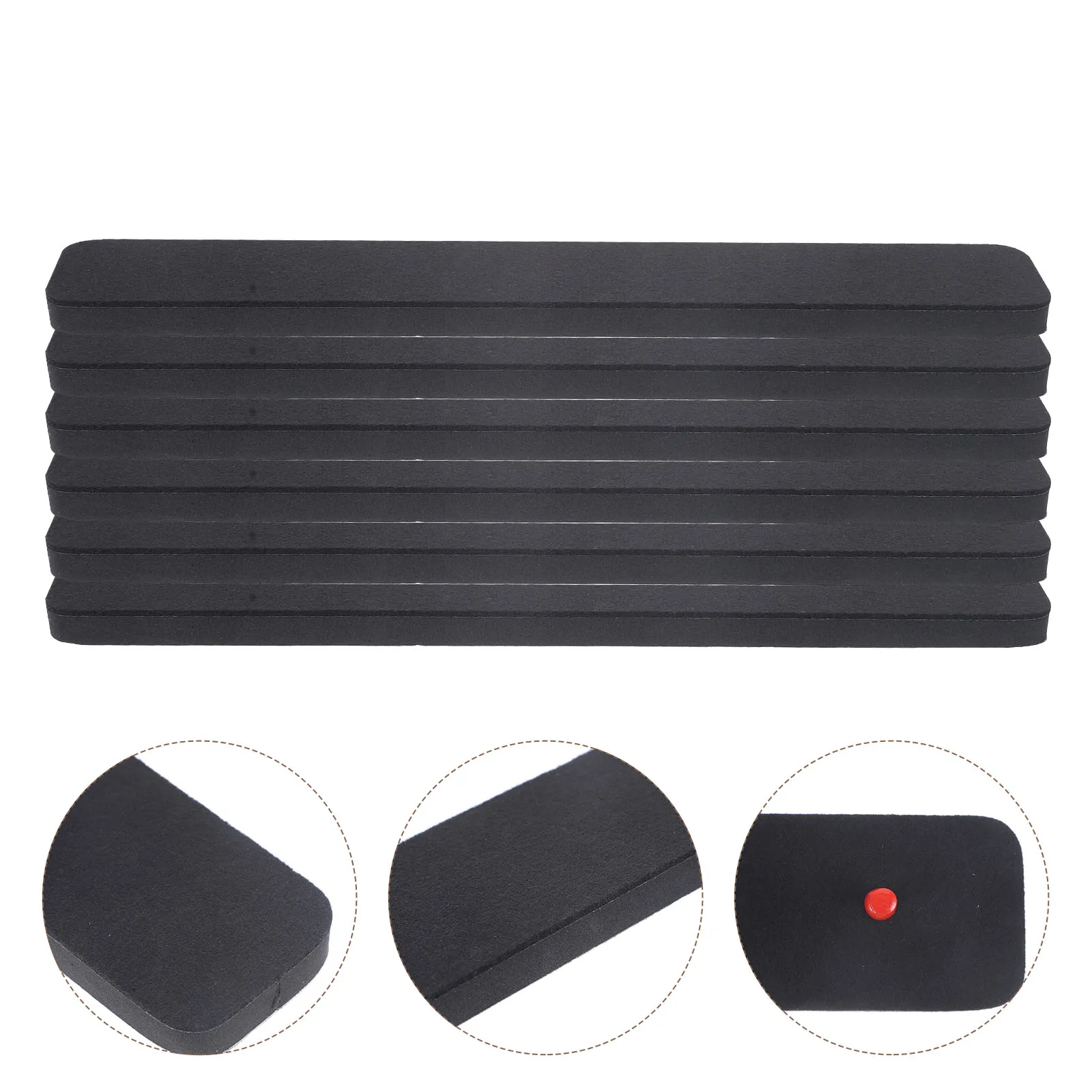

1 set 1 Set Adhesive Felt Bar Wall Bulletin Memo Strips Decorative Boards For Home Office School Bulletin Board Strips