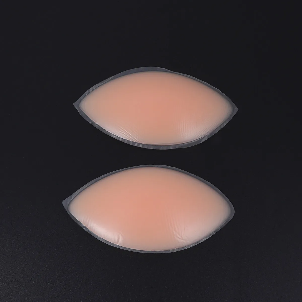 One Pair Silicone Breast Pads Self Adhesive Bra Inserts Invisible Bra Covers for Low Cut Tops Strapless Dresses Swimwear