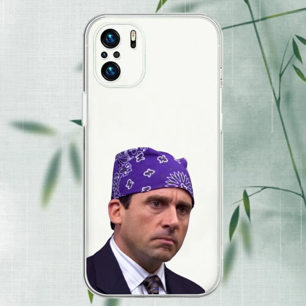 Michael Scott The Office Humor Phone Case For Xiaomi 11 Redmi Note 11 5G 8T 9A 9 10T Note8Pro Note9 12SUltra Transparent Case