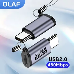 Adapter typu C do błyskawicy dla iphone Micro USB na USB C adapter 480Mbps szybkie ładowanie przesyłanie danych IOS do Micro USB adaptador