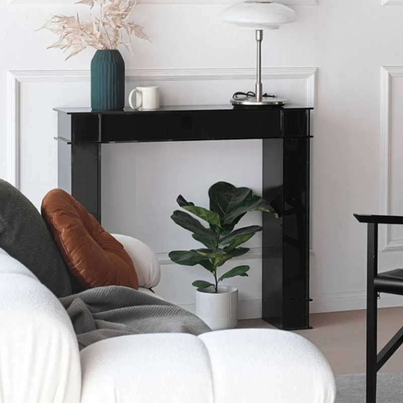 

table Italian modern simple side table against the wall narrow decorative entrance shelf creative entrance table