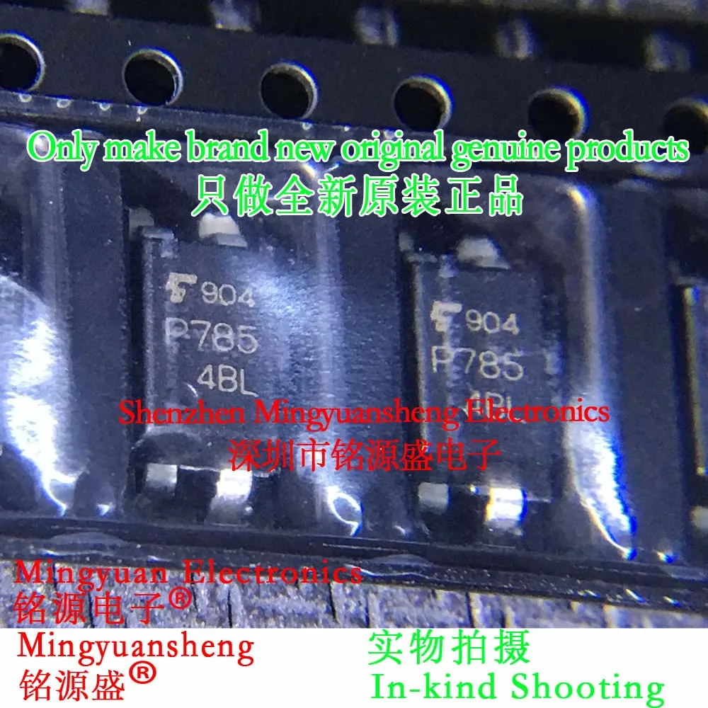 

Mingyuansheng Brand New Original Genuine Tlp785Gb Tlp785 Silk Screen Printing Word Making P785 Sop4 Smd Photoelectric Coupler Transistor Output Photoelectric Coupler Ic Chip