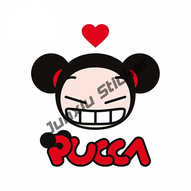 Pucca Love Garu Scratch-Proof Car Stickers Cute Anime Stickers Kawaii Stickers for Kids Teens Girls Adults on Car Water Bottles