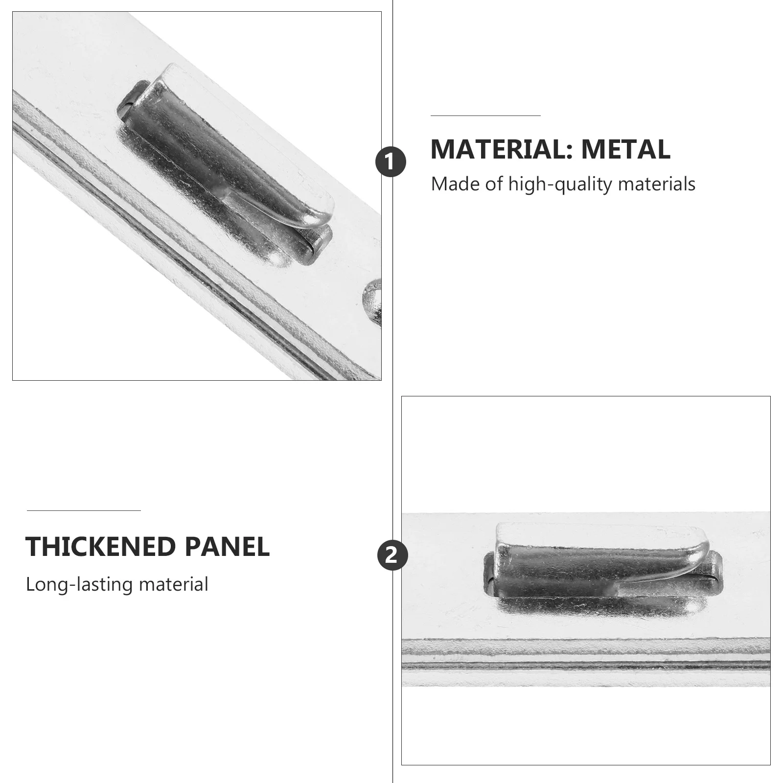 

4pcs Rail Bracket Wood Hook For Wooden Bed Frame Rust-Proof Connector Fitting Sturdy Bed Rail Plate Hinge Furniture Hardware