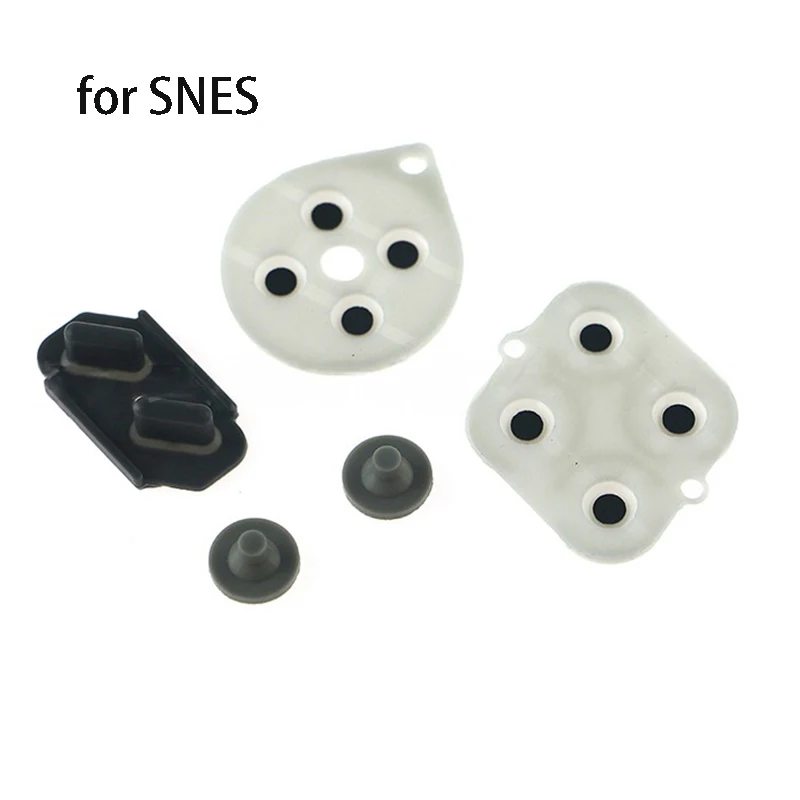 

for SNES Button Conductive Rubber Pad Repair Part for Super Nintendo Entertainment System Game Console Button Rubber Pad Replace