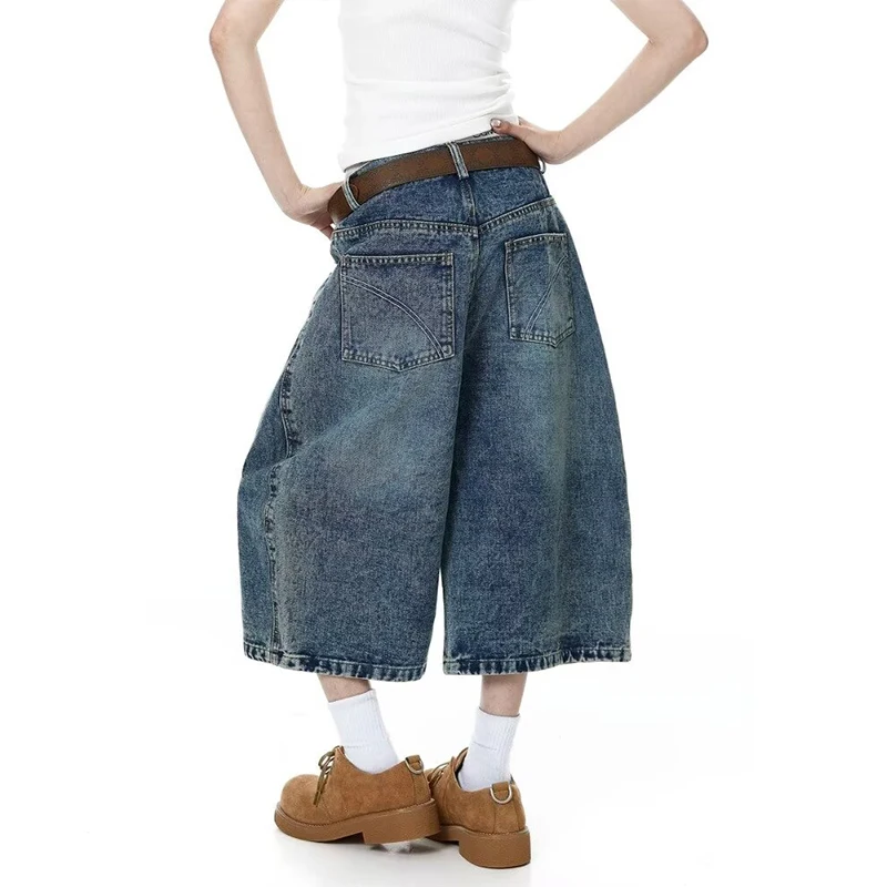 New Arrival Patchwork Denim Jeans Neutral Sle l Waist Rivet Detail Wear Resistant Zipper Closure 2026 Spring Summer  Suitable