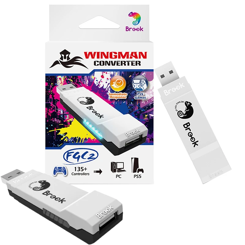 Brook Wingman FGC 2 For PS5/Windows PC Plug and Play Zero Latency Compatible with Hitbox PS4/XBox NS/Arcade Stick Controller Etc