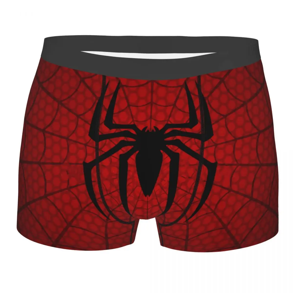 Custom Spider Man Cartoon Superhero Underwear Men Print Boxer Briefs Shorts Panties Breathable Underpants