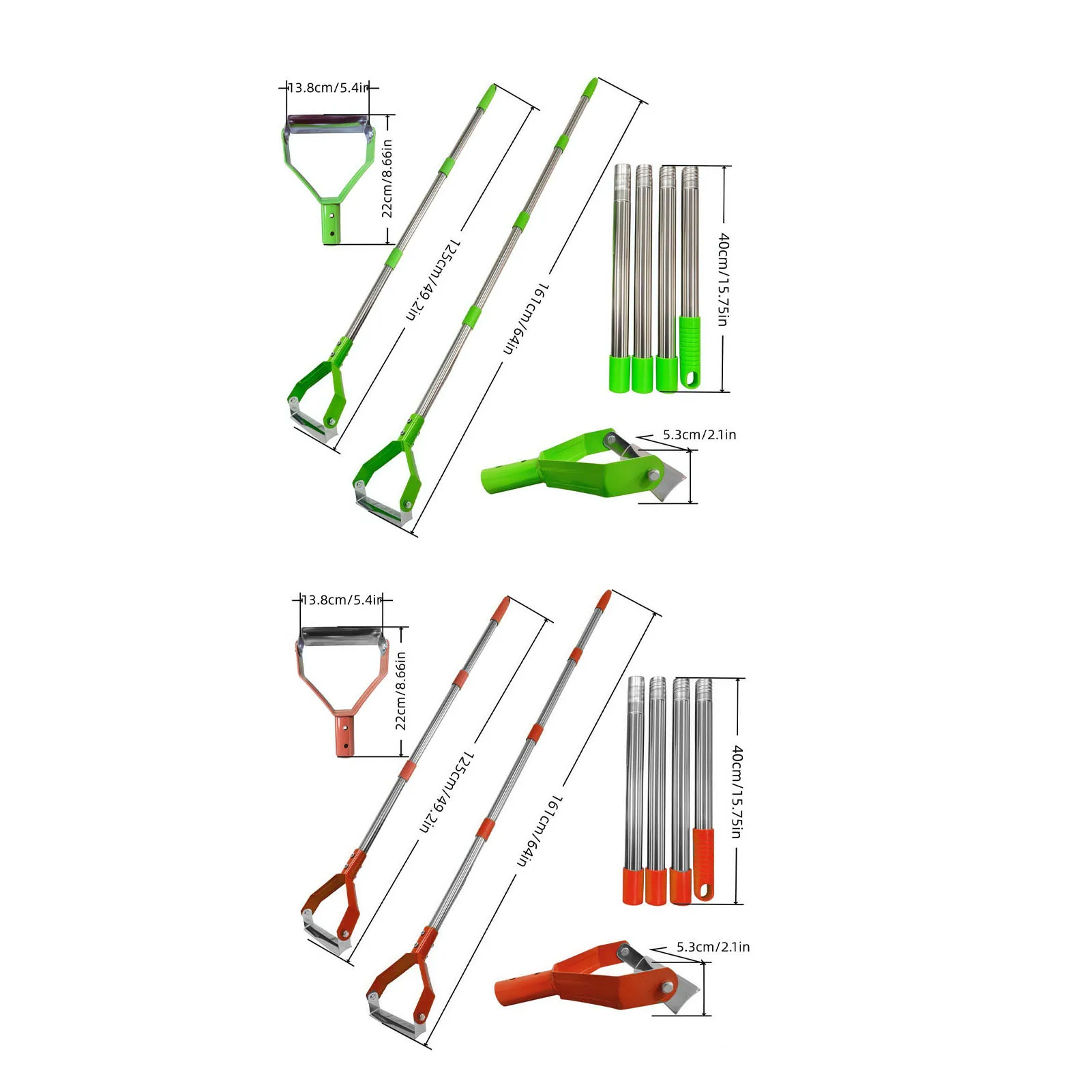 Weeding Hoe Stirrup Hoe Garden Hoe Heavy Duty Carbon Steel Efficient Scuffle  Hoe for Weeding Gardening Weeding  Hoe
