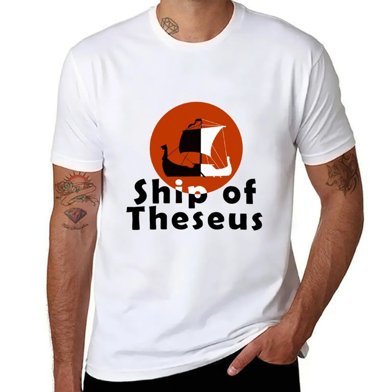 Ship of Theseus T-Shirt cheap stuff boys animal print fashion shirts customizeds plain black t shirts men