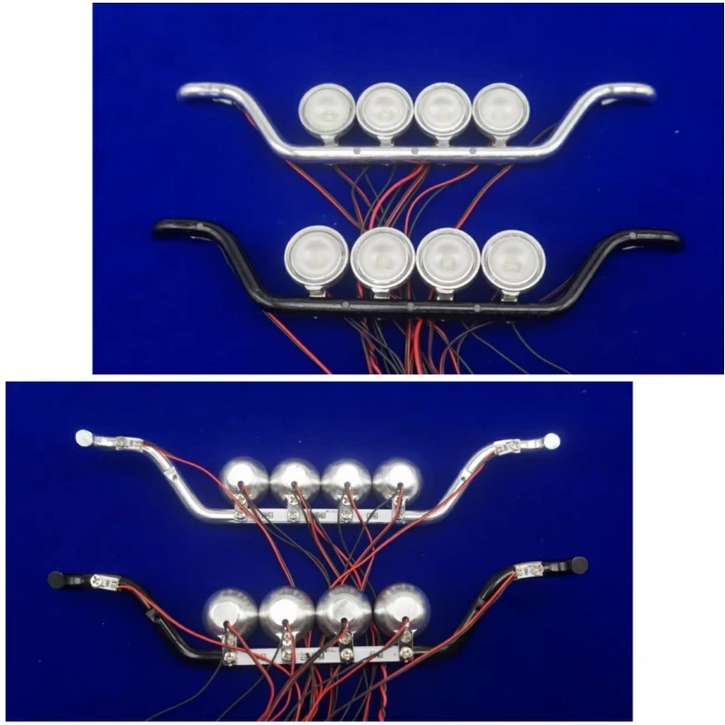 Lampe Pare-Soleil de Toit Avant, Lumière LED pour Camion Tamiya 1/14 RC, Scania 770s, Actros Volvo, Tracteur, Remorque RC, LESU Tamiya Parts