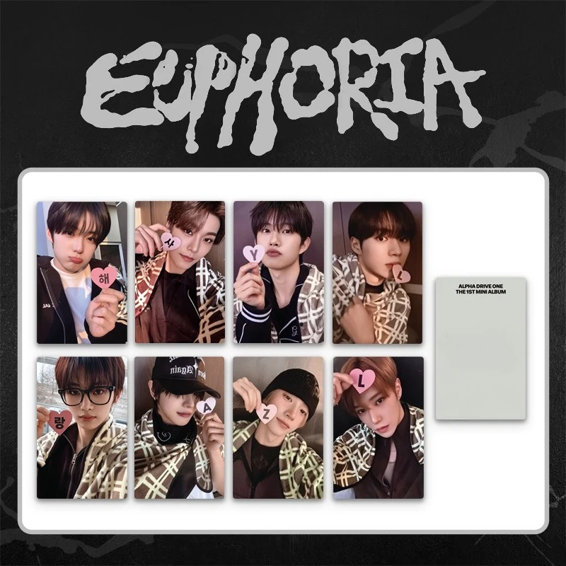 Kpop ALD1 EUPHORIA Card SC DAY Card ALPHAD DRIV E ONE Photocards Korean Style LOMO Card JUNSEO ARNO LEO GEONWOO Fans Collection