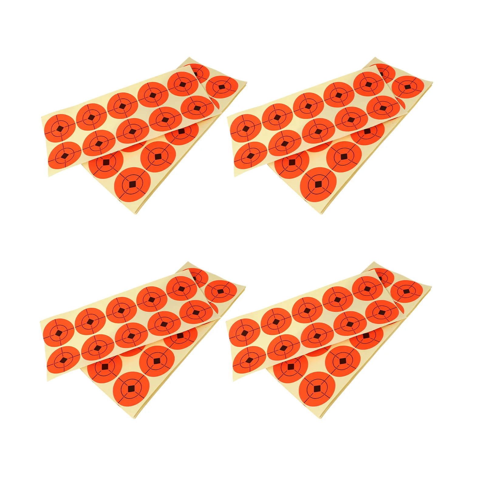 25 ورقة من ملصقات الرماية الورقية للتدريب على الرماية، ملصقات مطبوعة عالية الوضوح لممارسة الهدف الداخلي والخارجي