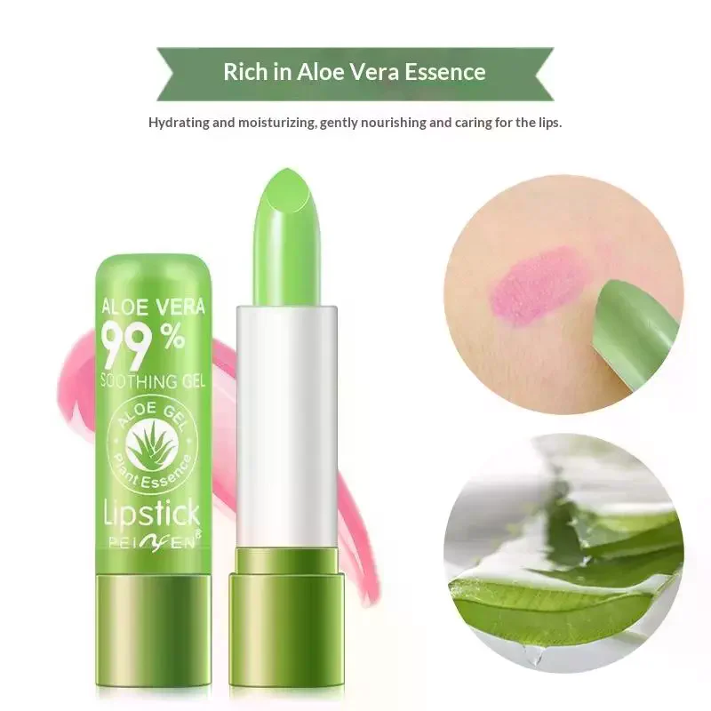 

Moisturizing Natural Plant Aloe Gel Discoloring Lipstick Lip Balm To Reduce Lip Lines Repair Reduce Dead Skin Makeup Products