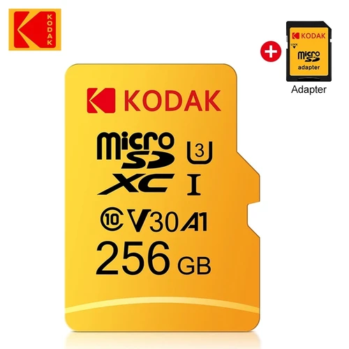 코닥 메모리 카드, 마이크로 SD 카드, MicroSDXC Class10 SD 메모리 카드, 오리지널 TF 플래시 카드 U3, 512GB, 256GB, 128GB, 64GB, 32GB, 100 MB/s 