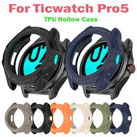 For Ticwatch Pro 5 TPU Protective Case Cover Smart Watch Soft Silicone Bumper Ticwatch Pro5 Frame Protector Shell Accessory