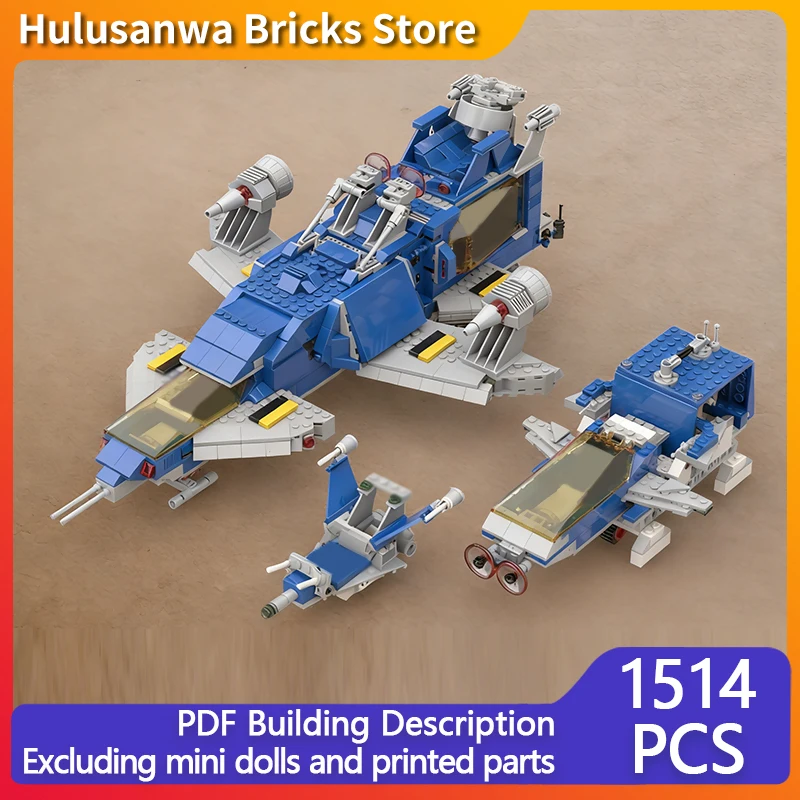 Klocki konstrukcyjne MOC statki kosmiczne i modele samolotów, sprzęt wojenny, technologia modułowa, prezenty, zabawki do składania dla dzieci, zestaw.