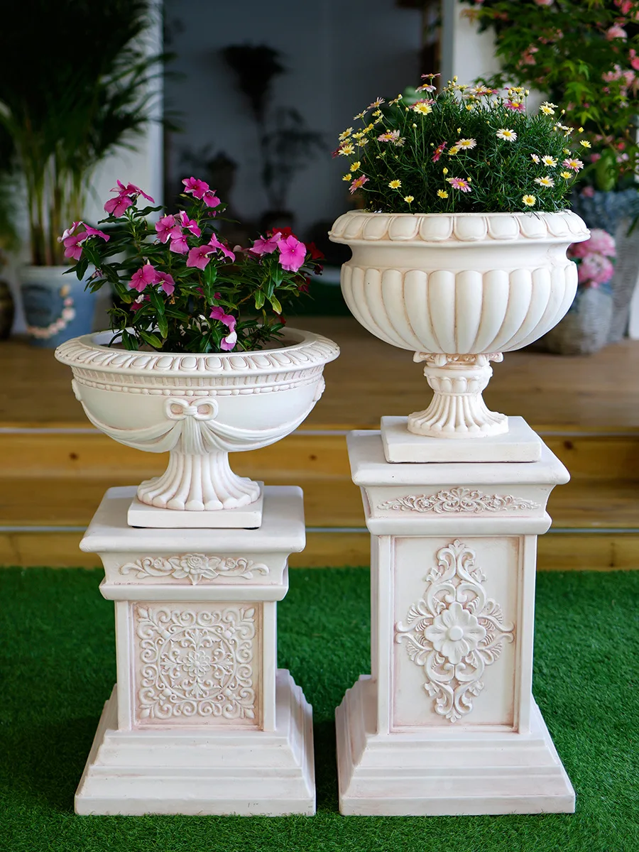 

JC European Roman Basin Tall Garden Court Balcony Villa Base Pillar King Size