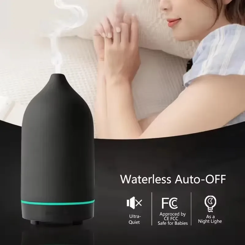 FirmHome StoreHOMPP Vase Shape Resin Material 100ml Air Humidifier Electronic Ultrasonic Essential Oil Diffuser Mist Sprayer For