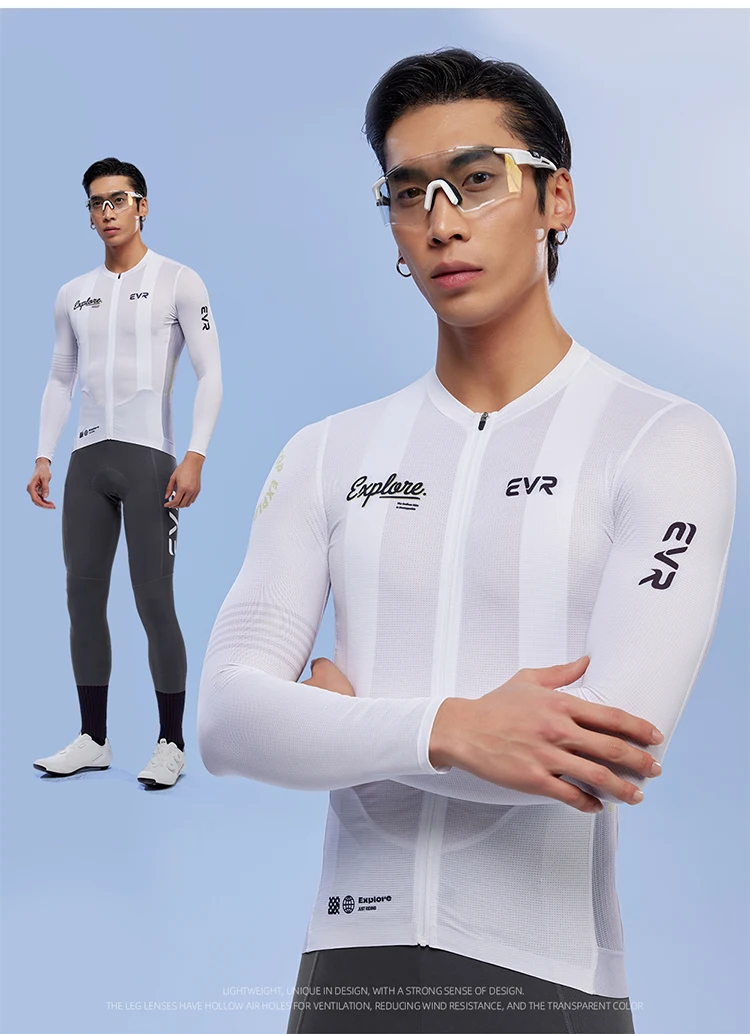 EVR Spring Herren-Radhose mit Doppelpolsterung, atmungsaktiv, schweißabsorbierend, für Rennrad und MTB, Fahrradhose – Detail 13
