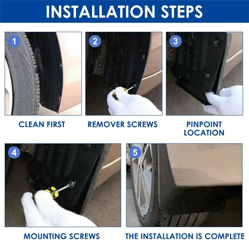 4PCS Car Mudguard Mud Flaps Splash Mud Guard Fender For Buick Regal / Vauxhall Insignia 2009-2016 Car Accessories