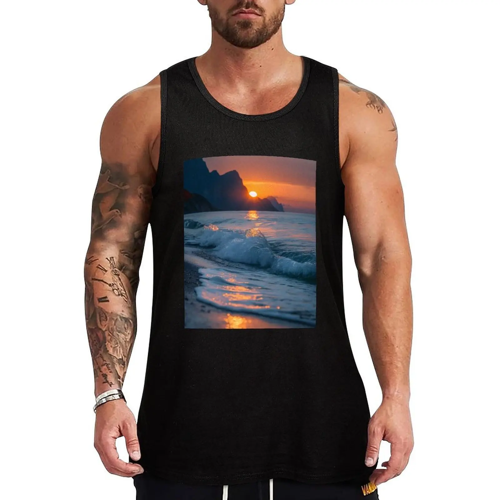 

Peekaboo Tank Top t shirt gym bodybuilding gym shirt man Sleeveless T-shirt